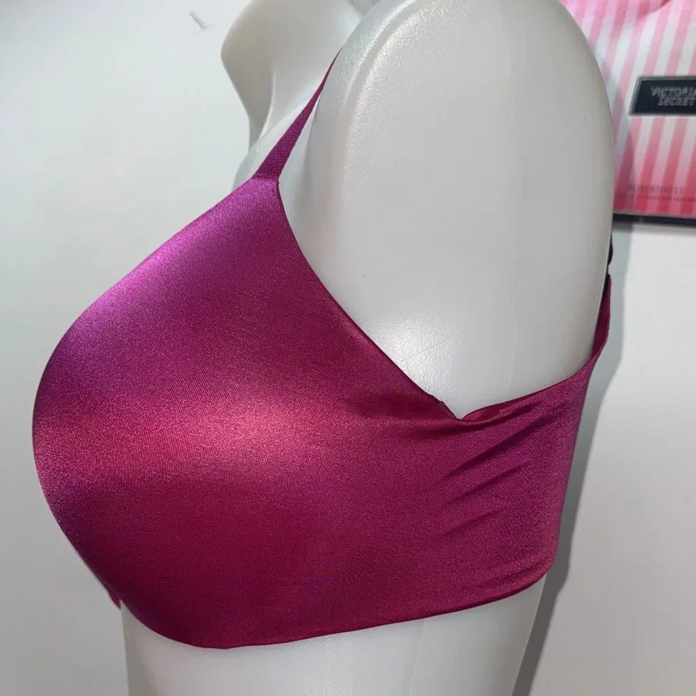 ✨ Victoria's Secret Satin Bra - Vibrant purple sz 34DD pushup NWT